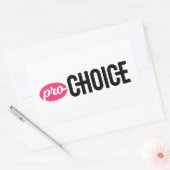 Sticker rectangulaire Pro-Choice (feuille de 4) (Enveloppe)