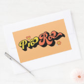 Sticker Rectangulaire Pro Roe Retro (Enveloppe)