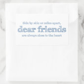 Sticker Rectangulaire Proche du coeur (Sac)