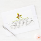 Sticker Rectangulaire Produit de beauté verdure orchidée aquarelle art (Enveloppe)