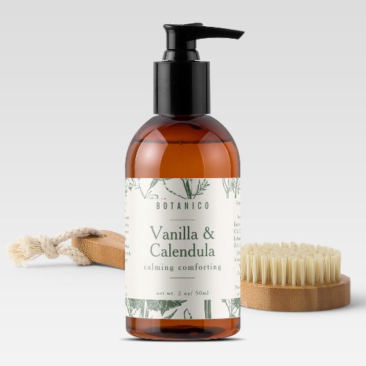 Sticker Rectangulaire Produits d'ingrédients végétaux verts