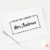 Sticker Rectangulaire Professeur d'art, propriété de classe d'art (Enveloppe)