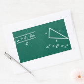 Sticker Rectangulaire professeur de mathématiques algebra geek (Enveloppe)
