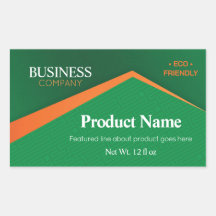 Professional Green with Orange Stripe Business