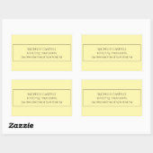 Sticker Rectangulaire Professionnel Unique Classique Simple Couleur Crèm (Feuille)