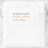 Sticker Rectangulaire Profil professionnel minimaliste moderne unique (Sac)