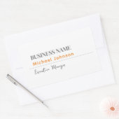 Sticker Rectangulaire Profil professionnel minimaliste moderne unique (Enveloppe)