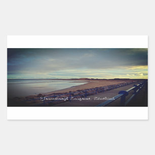 Sticker Rectangulaire Promenade en front de mer de Fraserburgh Bay, Écos