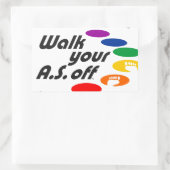 Sticker Rectangulaire Promenez Votre A.S. (Sac)