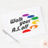 Sticker Rectangulaire Promenez Votre A.S. (Enveloppe)