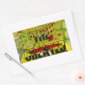 Sticker Rectangulaire Promesse d'or : Le script doré du destin (Enveloppe)