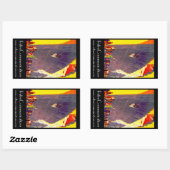 Sticker Rectangulaire Promo de départ d'Aquitaine (Feuille)