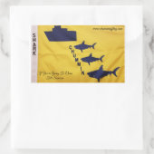 Sticker Rectangulaire Promotion de la sensibilisation à la sécurité (Sac)