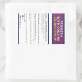 Sticker Rectangulaire Promouvoir la codéine (Sac)