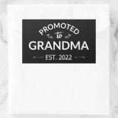 Sticker Rectangulaire Promu À Grand-Mère Est. 2022 II (Sac)