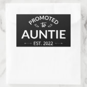 Sticker Rectangulaire Promu À Tante Est. 2022 II (Sac)