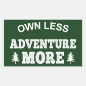 Sticker Rectangulaire Propre Moins, Avancer Plus (Devant)