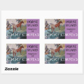 STICKER RECTANGULAIRE PROPRIÉTÉ DE (Feuille)