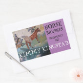 STICKER RECTANGULAIRE PROPRIÉTÉ DE (Enveloppe)