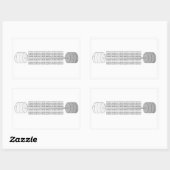 Sticker Rectangulaire Propriété extrême par Jocko Willink (Feuille)