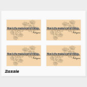 Sticker Rectangulaire Protagoras (Feuille)