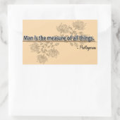 Sticker Rectangulaire Protagoras (Sac)