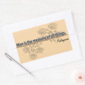 Sticker Rectangulaire Protagoras (Enveloppe)