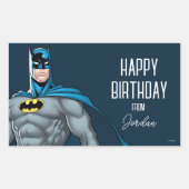 Sticker Rectangulaire Protecteur Batman | Joyeuses fêtes (Devant)