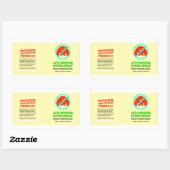 Sticker Rectangulaire Protection Monster - Super Spray anti-Monster (Feuille)