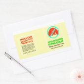 Sticker Rectangulaire Protection Monster - Super Spray anti-Monster (Enveloppe)