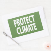 Sticker Rectangulaire Protéger le climat (Enveloppe)