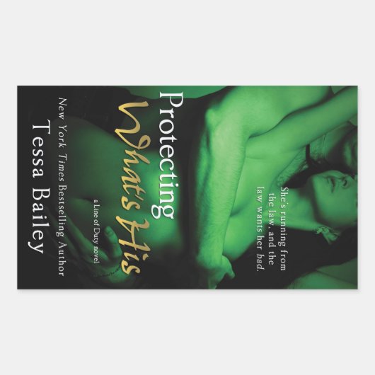 Sticker Rectangulaire Protéger le sien par Tessa Bailey (Devant)