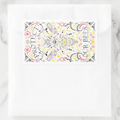 Sticker Rectangulaire protéger nos abeilles (Sac)