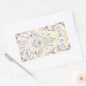Sticker Rectangulaire protéger nos abeilles (Enveloppe)