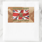 Sticker Rectangulaire Proud to have served.UK (Sac)