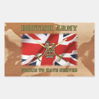 Sticker Rectangulaire Proud to have served.UK