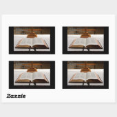 Sticker Rectangulaire Proverbes 16:22 Bible (Feuille)
