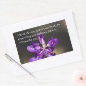 Sticker Rectangulaire Proverbes 4:23 (Enveloppe)
