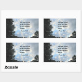 Sticker Rectangulaire Psaume 118:8 (Feuille)