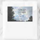 Sticker Rectangulaire Psaume 118:8 (Sac)