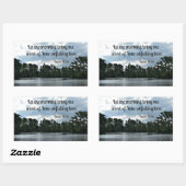 Sticker Rectangulaire Psaume 143:8 Que le matin me parle.... (Feuille)