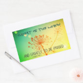 Sticker Rectangulaire Psaume 145:3 Très à Louer, Verse de la Bible (Enveloppe)