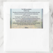 Sticker Rectangulaire Psaume 23 (Sac)