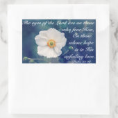 Sticker Rectangulaire Psaume 33:18 Espoir dans son amour indéfectible, É (Sac)