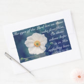 Sticker Rectangulaire Psaume 33:18 Espoir dans son amour indéfectible, É (Enveloppe)