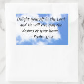 Sticker Rectangulaire Psaume 37:4 (Sac)
