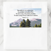 Sticker Rectangulaire Psaume 62:1,2 (Sac)