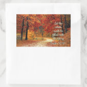 Sticker Rectangulaire Psaume 72:19 Que la Terre soit remplie de sa gloir (Sac)