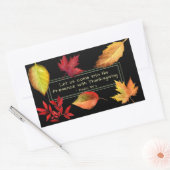 Sticker Rectangulaire Psaume 95:2 En sa présence avec Thanksgiving (Enveloppe)