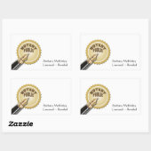 Sticker Rectangulaire Public du notaire (Feuille)